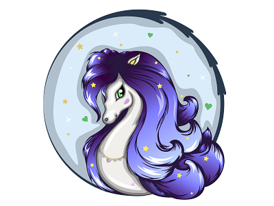 Pony art artist artwork cartoon character character art color colorful creative design digital freelancer graphic design illustration illustrator myart portrait ui vector vector art