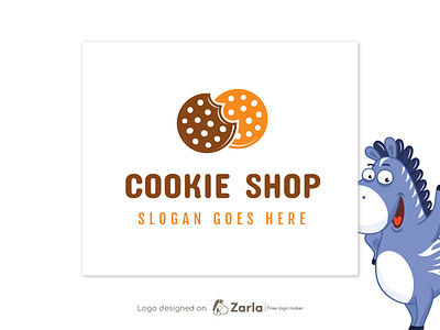 Cookie Shop Logo biscuit candy cookie logo dessert free logo logo logo design logo maker