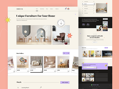 Furniture Store - Web Page Design furniture furniture design furniture landing page furniture webpage furniture website landing page landing page design modern furniture ui ux design web development webpage design website design