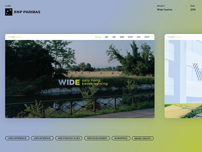 WIDE Cassina - Website Concept & Development branding design graphic design ui ux