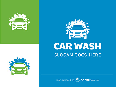 Car Wash Logo car logo car wash car wash logo cleaning logo foam logo foam wash logo free logo logo logo design logo maker