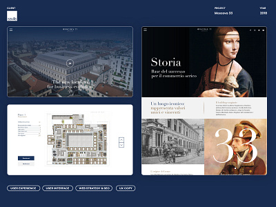 Moscova 33 - Website Concept & Development branding design graphic design ui ux