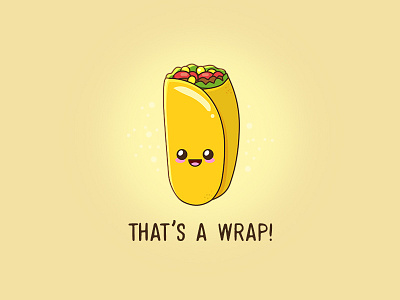 Wrap it up! art cartoons character cute design doodles food funny geek illustration kawaii puns wrap