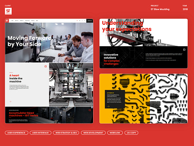 St Blow Moulding - Website Concept & Development branding design graphic design ui ux