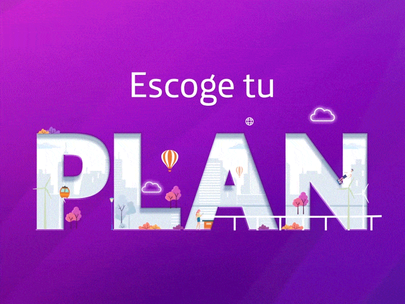 Escoge tu plan aftereffects animation city design flat graphic design illustration motion graphics movement social media transportation vector