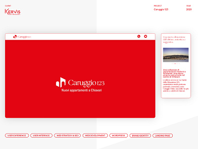 Caruggio 123 - Landing Page Concept & Development branding design graphic design ui ux