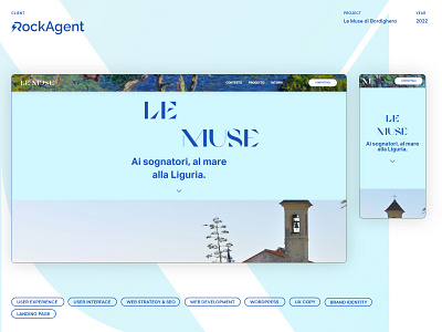 Le Muse di Bordighera - Landing Page Concept & Development branding design graphic design illustration ui ux