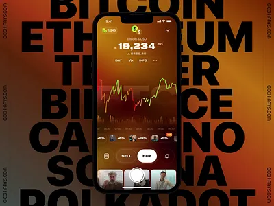 Invest App analytics app assistant bank bitcoin broker crypto dashboard ethereum finance funtech investment investments mobile slide stock