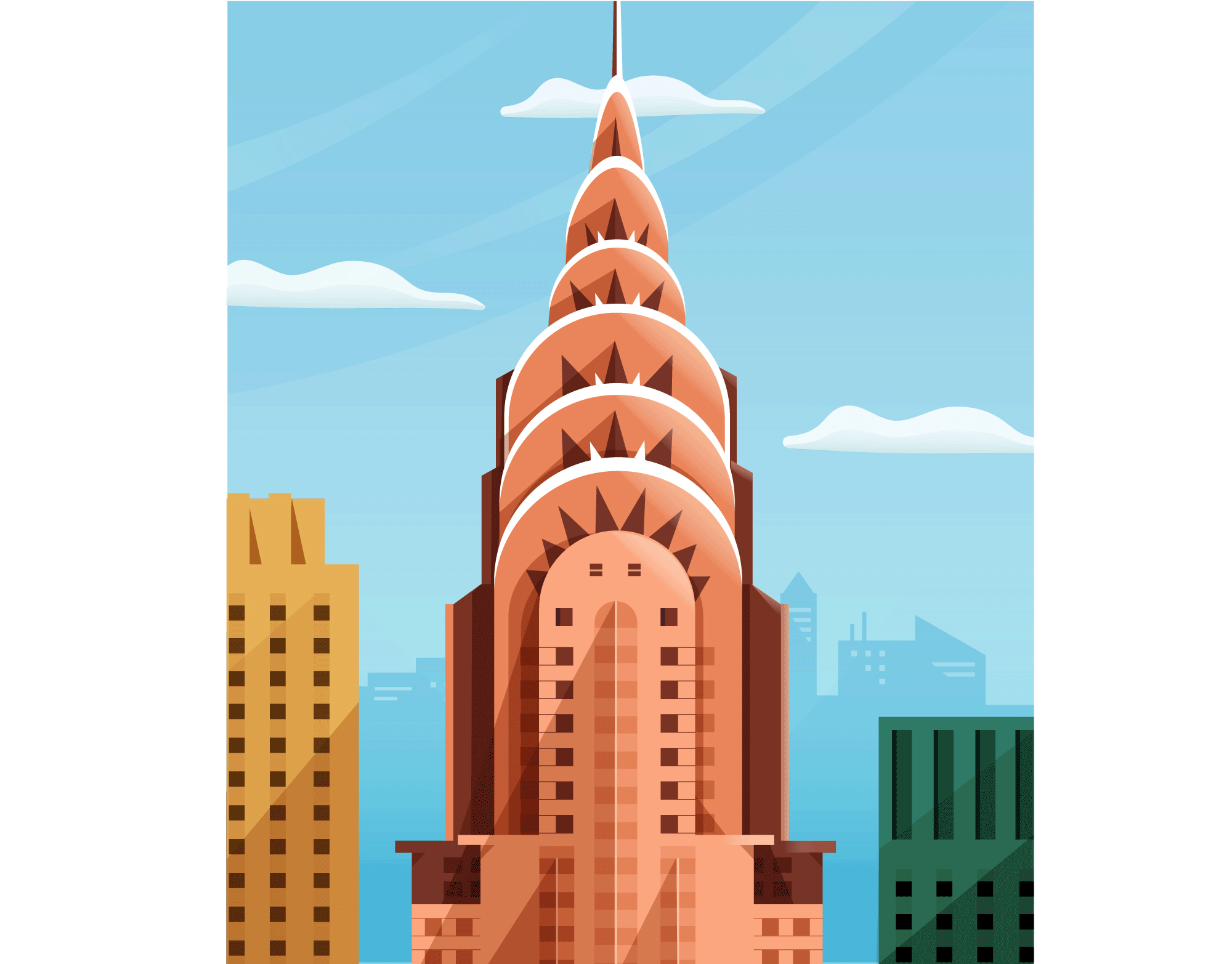 Chrysler Building building chrysler city illustration landscape lifestyle