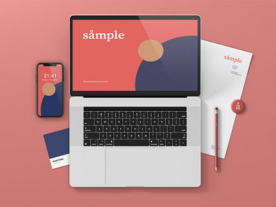 Stationery Branding Mockup Creator abstract branding business card craft creator design device display header iphone letterhead macbook mockup phone presentation scene stationery ui ux