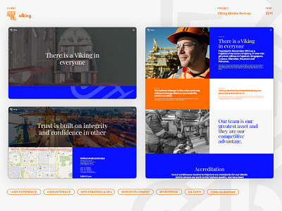 Viking Marine Services - Brand Concept & Development branding design graphic design ui ux