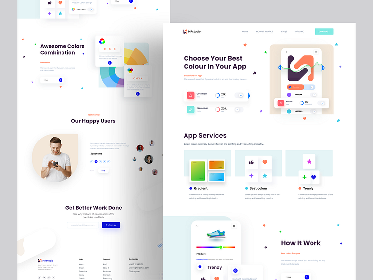 Website Design : landing page by Masud Rana on Dribbble