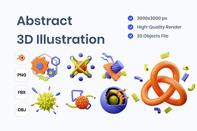 Abstract 3D Illustration 3d 3d art 3d icon 3d illustration abstract abstraction app concept design icon icon design icons illustration logo ui ux