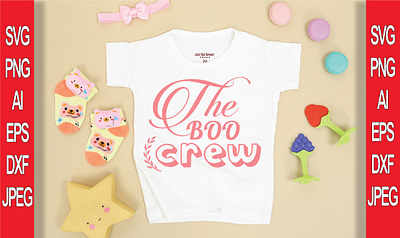 THE BOO CREW T-SHIRT DESIGN branding design illustration logo typography vector