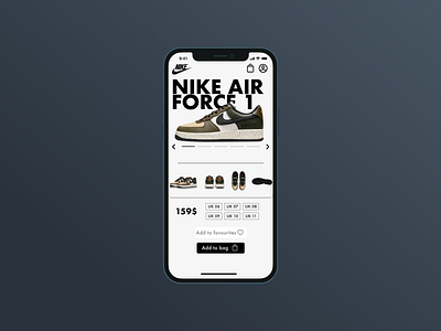 DailyUI-011 apple dailyui design figma iphone nike ui