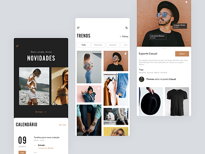 Fashion App app cloths design fashion interface layout style trends ui ui design ux wardrobe