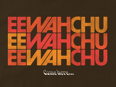 Ee Wah Chu... 80s audio drama design folklore halftone illustration podcast retro type