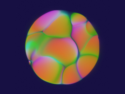 bubbleball #2 abstract art bubble bubbles colors design filter forge generative glow gradient graphic design illustration