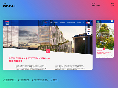 Vitae Milano - Website Concept & Development branding design graphic design ui ux vector