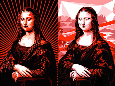 Mona Lisa Styles brand branding design egd environmental environmental design experiential graphic design illustration logo mural vector vector art