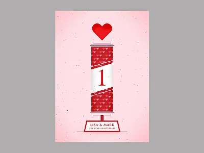 Anniversary design graphic illustration poster type typography vector