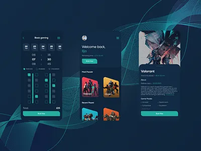 Gaming App UI Concept application egames esports gaming ios trend 2020 ui ui ux uidesign uiux ux uxdesign