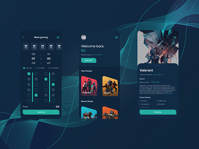 Gaming App UI Concept application egames esports gaming ios trend 2020 ui ui ux uidesign uiux ux uxdesign