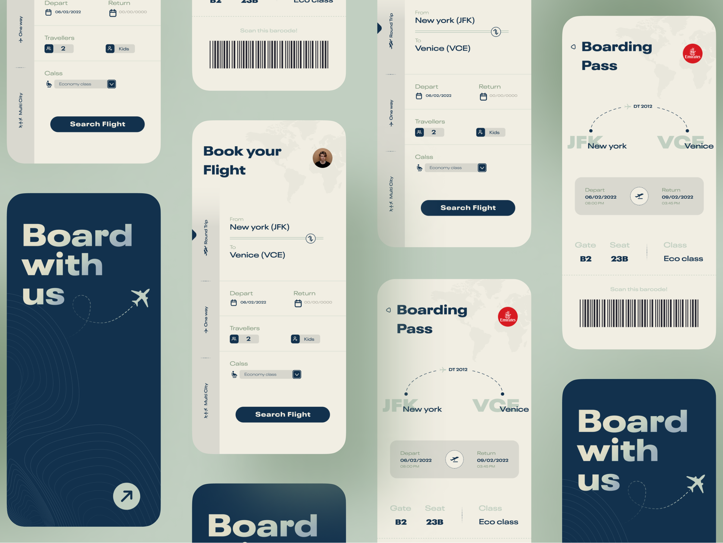 Airline App UI 🛫 by Sazzad Aryan®⚡ on Dribbble
