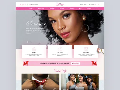 WBIN - Online Wedding Reality TV Show africa bride creative design design studio elegant figmadesign graphic design lagos landing page minimal nigeria nigerian ui uiux user experiences web design website wedding