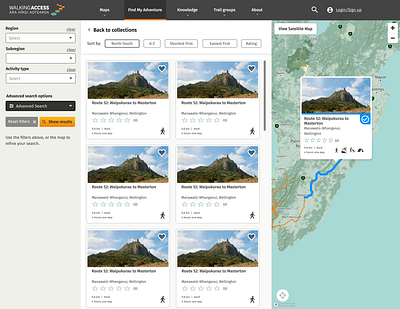 Find My Adventure upgrade design maps navigation search ui uidesign ux vector