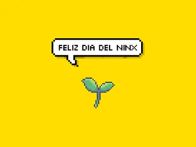 Feliz dia del niñx children day gt guatemala icarosdie illustration pixel art plant yellow