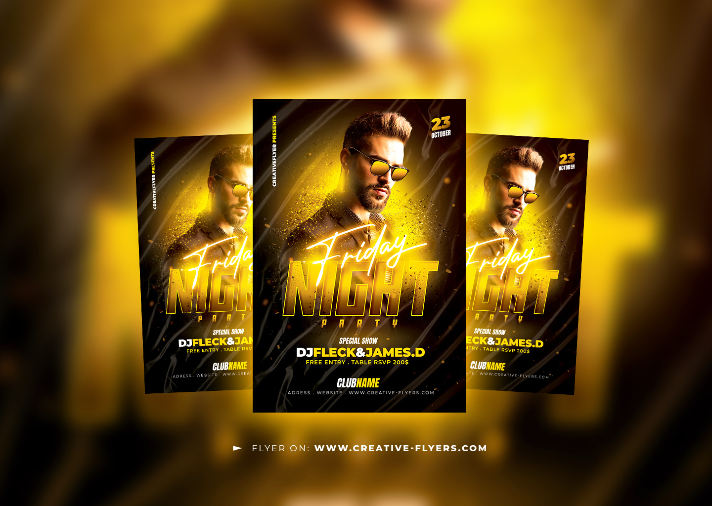 Night Club Flyer Template (PSD) club flyer creative dj design dj flyer dj graphic design flyer templates graphic design nightclub party flyer photoshop poster