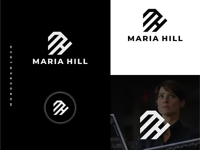 Maria Hill (M+H Logo) branding design graphic design logo logodesign logotype mariahill marvel mhinitiallogo mhlogo monogram symbol vector