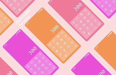 DailyUI004 -Colorful Calculator- app dailyui design graphic design ui uidesign