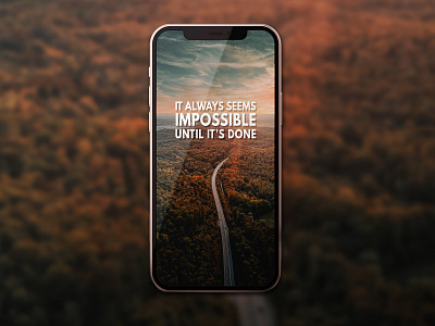 Mobile Wallpaper Design graphic design mobile wallpaper motivation quotes ui wallpaper