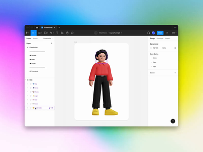 Meet Superhuman 3D Character Builder! 3d animation application blender branding constructor craftwork design figma graphic design illustration landing logo motion graphics release tutorial ui video web website