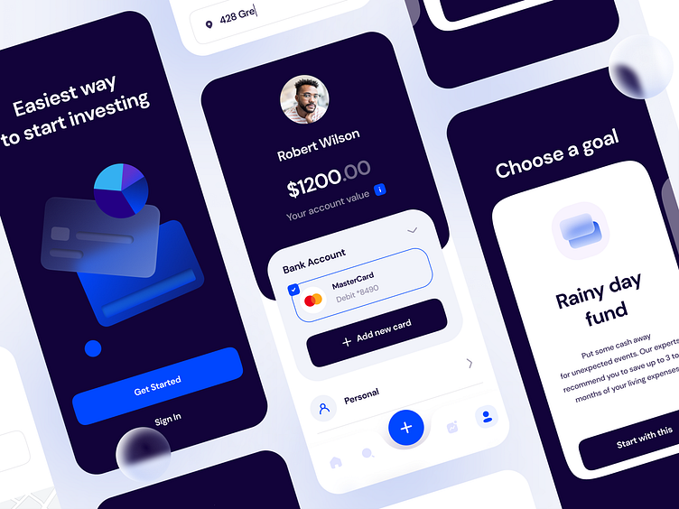 eWallet: Finance Saving Mobile App UI Kit by Anna Tomova for Gorazdo ...