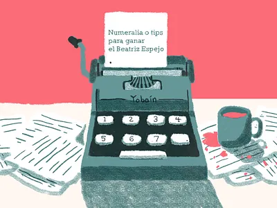 Numeralia o tips para ganar el Beatriz Espejo design illustration
