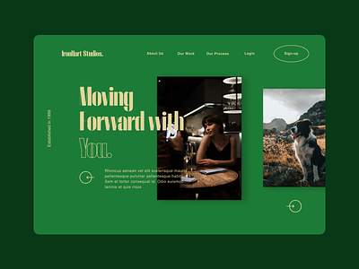IronHart Studios - Photography Studio Portfolio Template app branding creative design figma graphic design photography web web design website website design