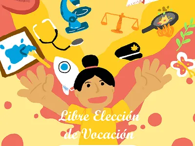 Libre elección de vocación branding design illustration
