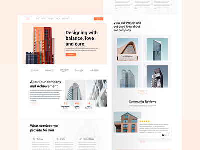 Real Estate Homepage branding design hellodribbble landing page landing page design landing page ui minimal real estate ui