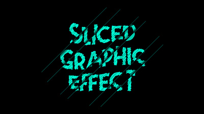 Sliced graphic effect with dividers graphic effect graphic style heading sliced text text effect text style