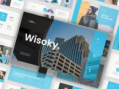 Wisoky - Corporate and Business Presentation Template business corporate design google slides template keynote template layout multipurpose powerpoint template presentation presentation template