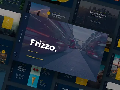 Frizzo - Business Presentation Template business corporate design google slides template keynote template layout modern multipurpose powerpoint template presentation presentation template
