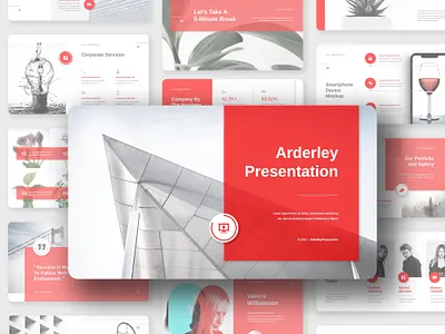 Arderley - Multipurpose Business Presentation Template business corporate design google slides template keynote template layout modern multipurpose powerpoint template presentation presentation template