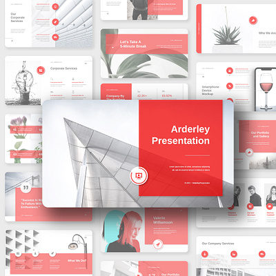 Arderley - Multipurpose Business Presentation Template business corporate design google slides template keynote template layout modern multipurpose powerpoint template presentation presentation template