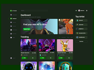 NFT Radar graphic design nft ui web app web3