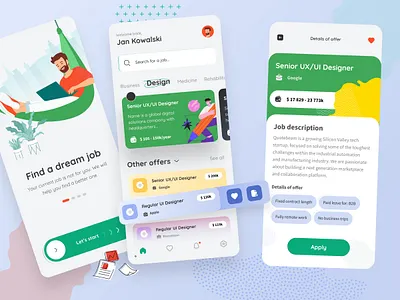 Employment agency - app android app application branding design desing app graphic design illustration interface ios logo new ui user experience user friendly user interface