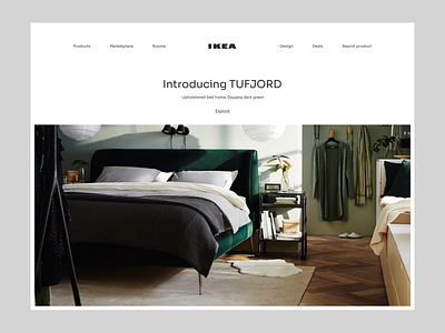 IKEA Redesign Concept clean ecommerce flat furniture ikea interior landing page minimal nordic simple ui web webshop website white
