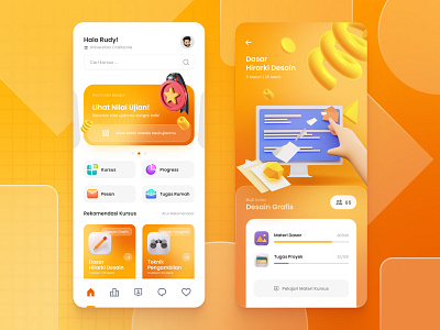 Education App Exploration 3d app 3d illustration android app branding course app design educational app figma graphic design illustration logo mobile mobile app mobile application school app ui user experience user interface ux